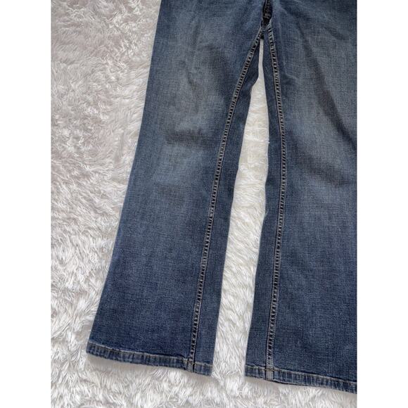 Eddie Bauer women's sz 12P classic blue jeans. Great pair, comf - Picture 2 of 9